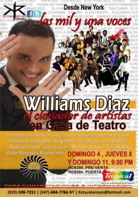 Williams Diaz - El clonador de Artistas en Casa de Teatro